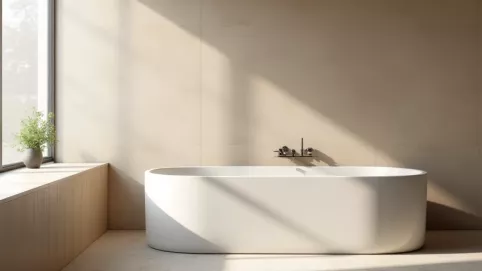 Łazienka bez płytek inspiracje