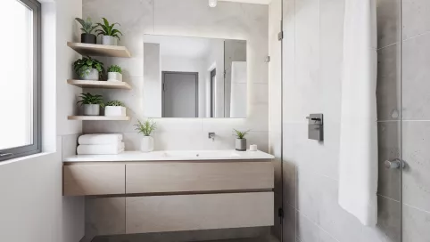 Łazienka na jakiej wysokości dekor