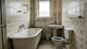 Łazienka w bloku z lat 70