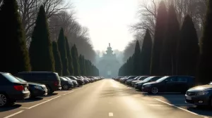 łazienki królewskie parking