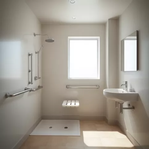 Mała łazienka dla niepełnosprawnych