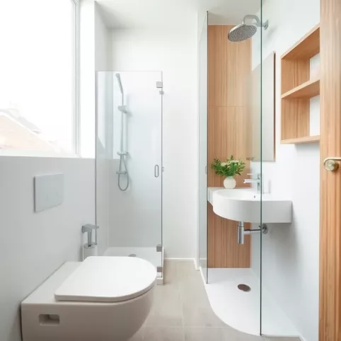 Mała łazienka w bloku 2m2