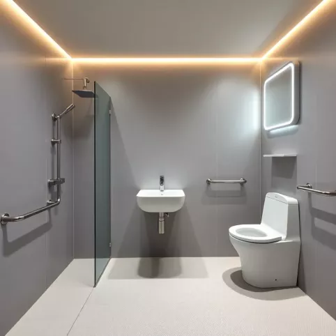 Nowoczesna łazienka dla niepełnosprawnych