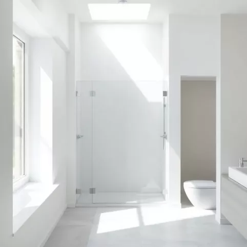 Nowoczesna łazienka z prysznicem bez brodzika