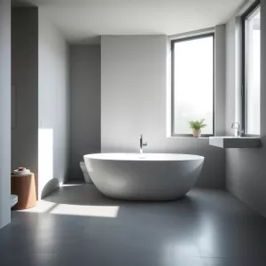 Nowoczesna łazienka z wanną wolnostojącą