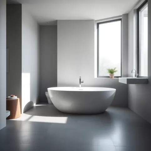 Nowoczesna łazienka z wanną wolnostojącą