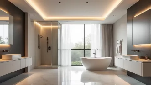 Nowoczesne sufity w łazienkach