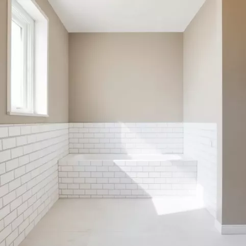 Płytki do połowy ściany łazienka