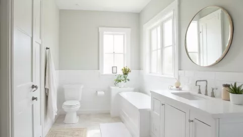 Płytki w łazience nie do sufitu