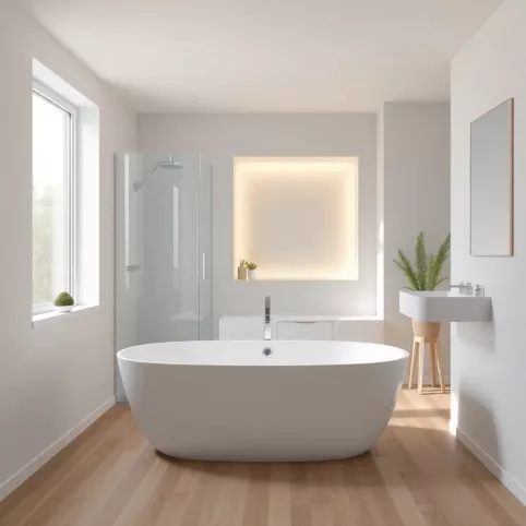 Projekt łazienki 5m2 z wanną