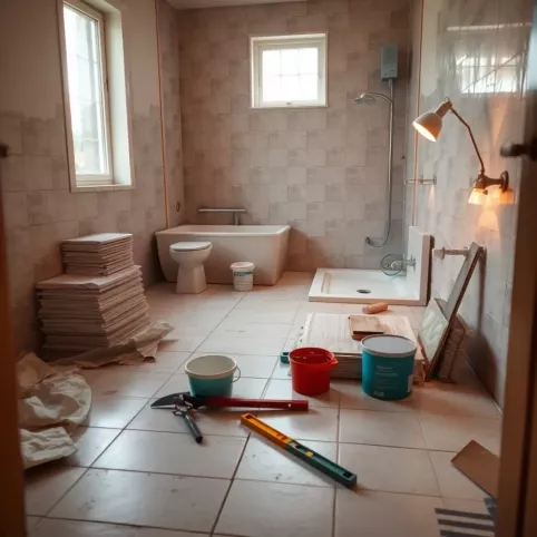 Remont łazienki w trakcie mieszkania