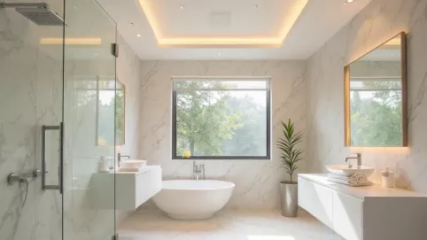 sufit łazienka inspiracje