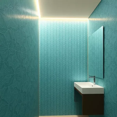 Tapeta do łazienki zamiast płytek