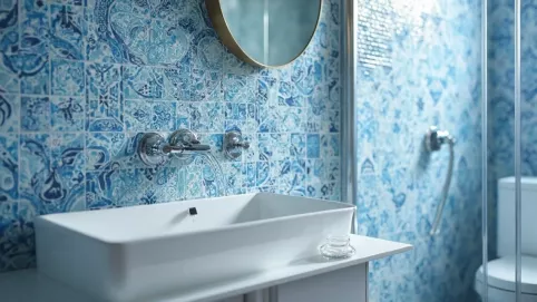 tapeta winylowa do łazienki