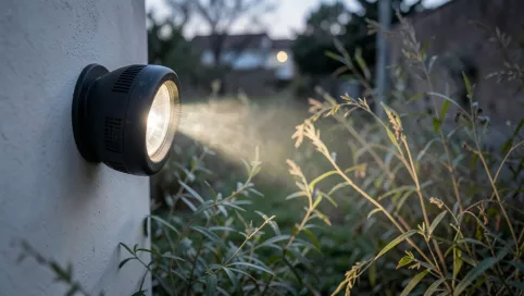 ustawienie halogenu z czujnikiem ruchu