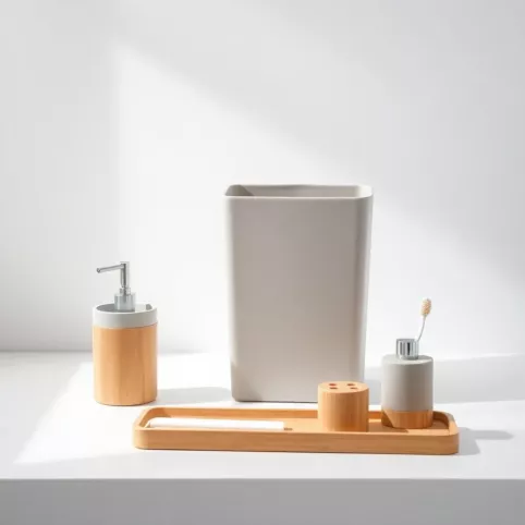 Zestaw do łazienki z koszem