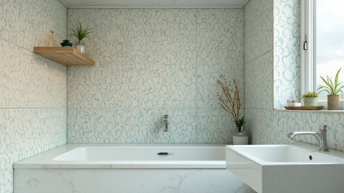 Tapeta na płytki łazienkowe