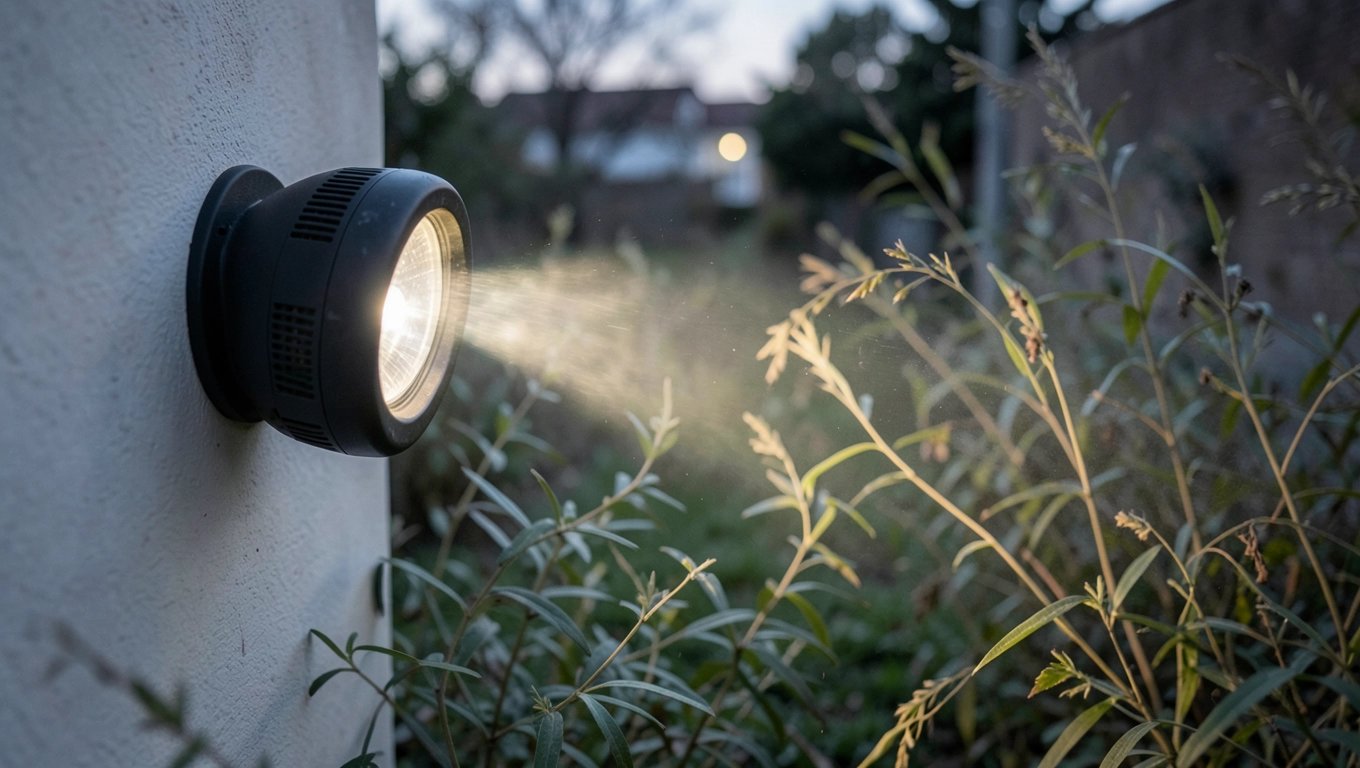 ustawienie halogenu z czujnikiem ruchu